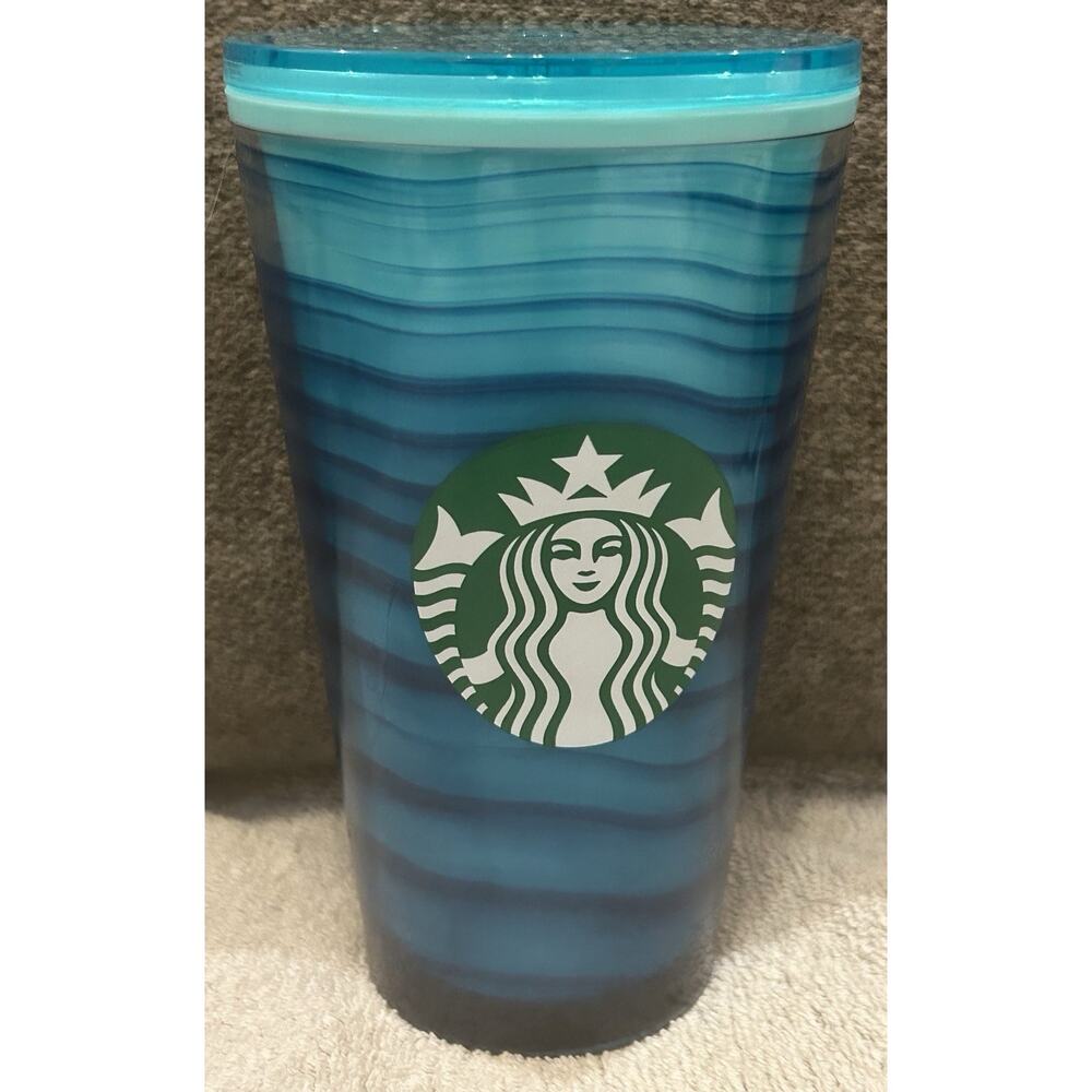 Starbucks Blue Wave Grande (16 oz) Cold Cup